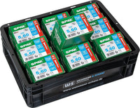 Pack promo WS + SPAX vis à tête fraisée inox A2 Ø5,0x60 mm, 1000 pièces + WS BOX