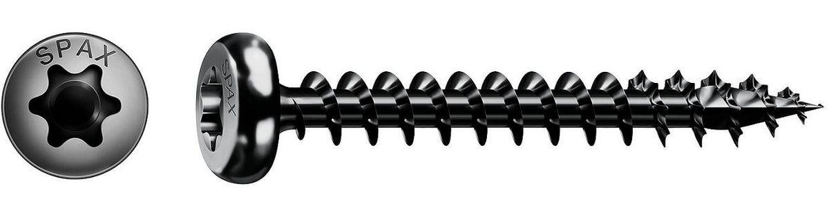 Vis à tête demi-ronde SPAX filetage complet Ø 3,5–5 mm