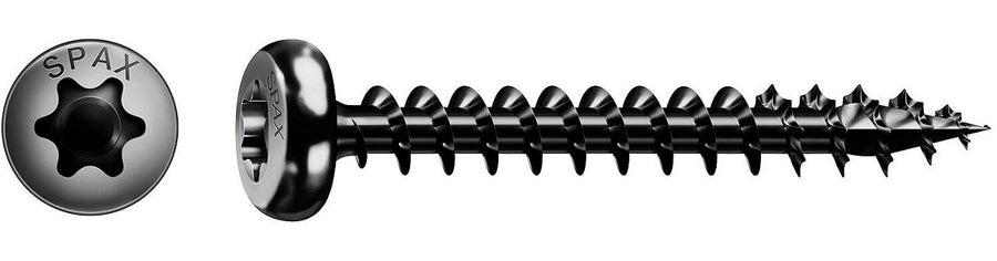 Vis à tête demi-ronde SPAX filetage complet Ø 3,5–5 mm