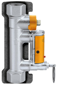 Vanne d'équilibrage CALEFFI avec débitmètre pour installation solaire, DN 20 (3/4")