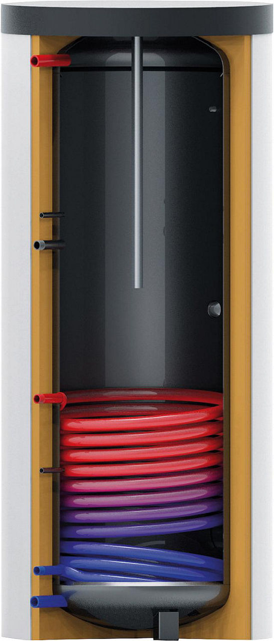 Ballon d'eau chaude sanitaire EV-TWS-1W acier émaillé (DIN 4753-3), avec échangeur