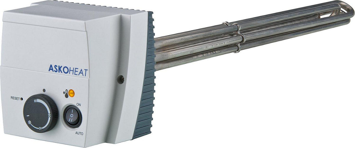 Résistance électrique à visser type AHIR-B-C DN 40 (1 1/2") en liaison avec des pompes à chaleur