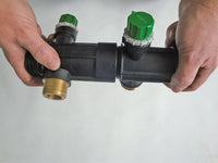 Paquet de base pour collecteur géothermie en plastique type 2060 DN 40 (1 1/2") à écrou tournant