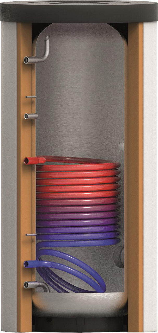 Ballon d'eau chaude sanitaire EV-TEDS-1W inox, avec échangeur