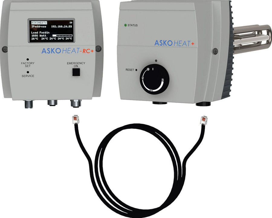 Résistance électrique à visser ASKOHEAT+ 2.0, type AHIR-TI-plus, 3 niveaux, DN 40 (1 1/2")