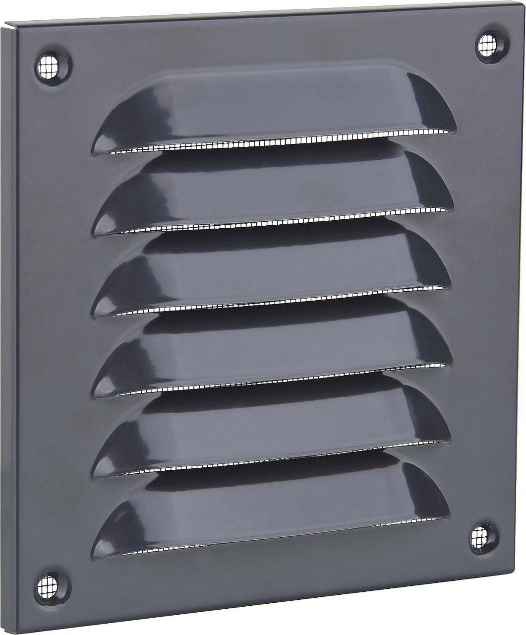 Grille pare-pluie carrée en aluminium gris graphite RAL 7024 UPMANN