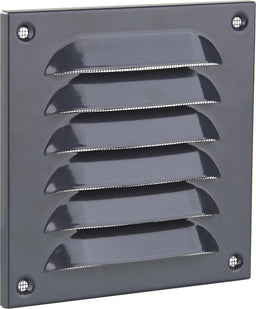 Grille pare-pluie carrée en aluminium gris graphite RAL 7024 UPMANN