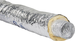 Gaine flexible isolée Rokaflex en aluminium, longueur 10 m, isolation 25 mm