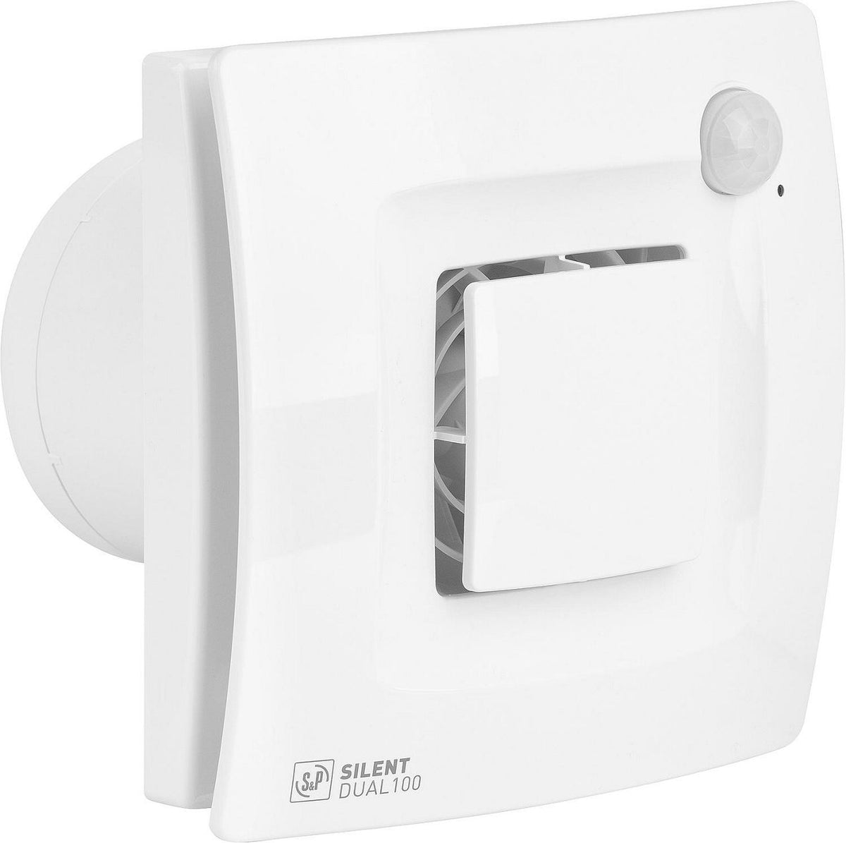 Ventilateur pour petite pièce S&P Silent Dual, détection de mouvement et d'humidité, DN 100