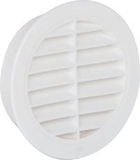 Grille de ventilation ronde UPMANN en plastique blanc