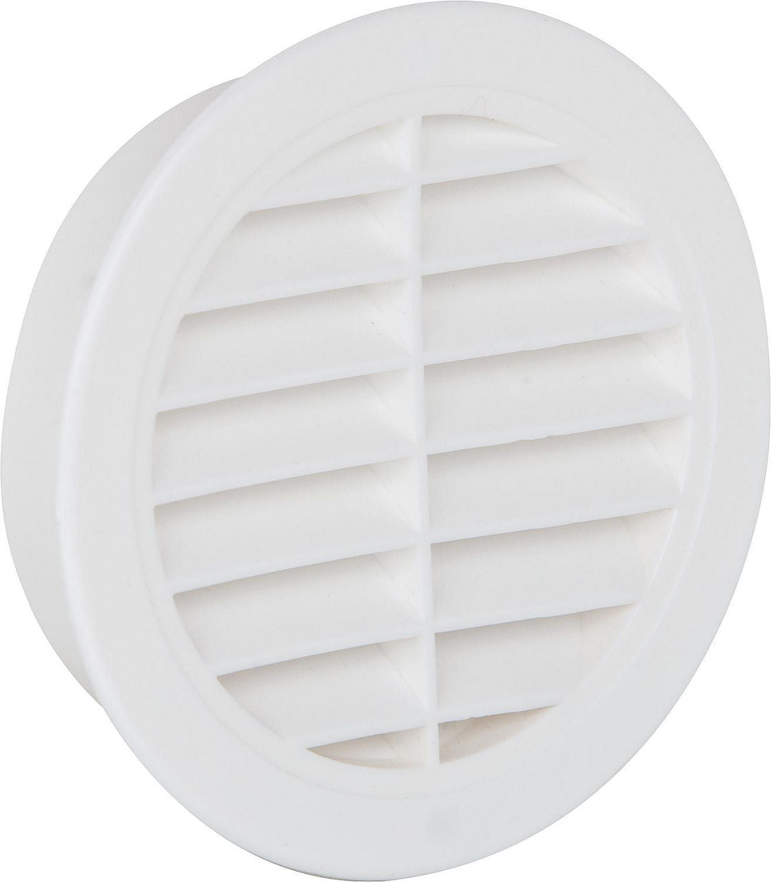 Grille de ventilation ronde UPMANN en plastique blanc