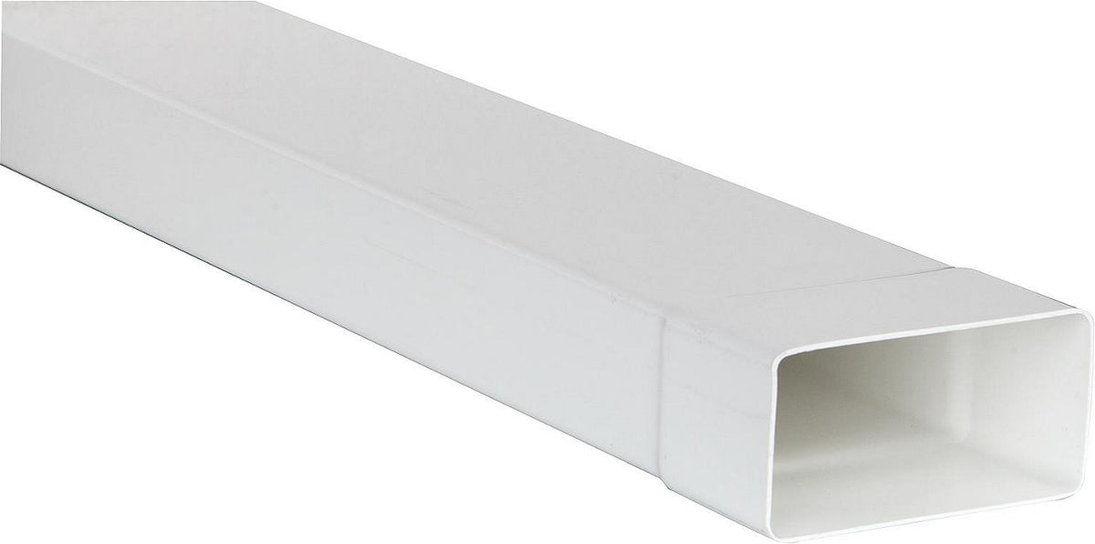Tube plat Upmann avec manchon, 110 x 53 mm, longueur 1 m, blanc