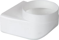 Pièce de déviation Upmann avec piquage, tube plat