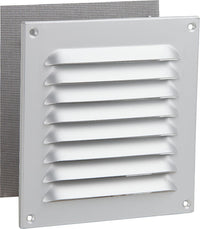 Grille pare-pluie carrée en aluminium anodisé avec moustiquaire UPMANN