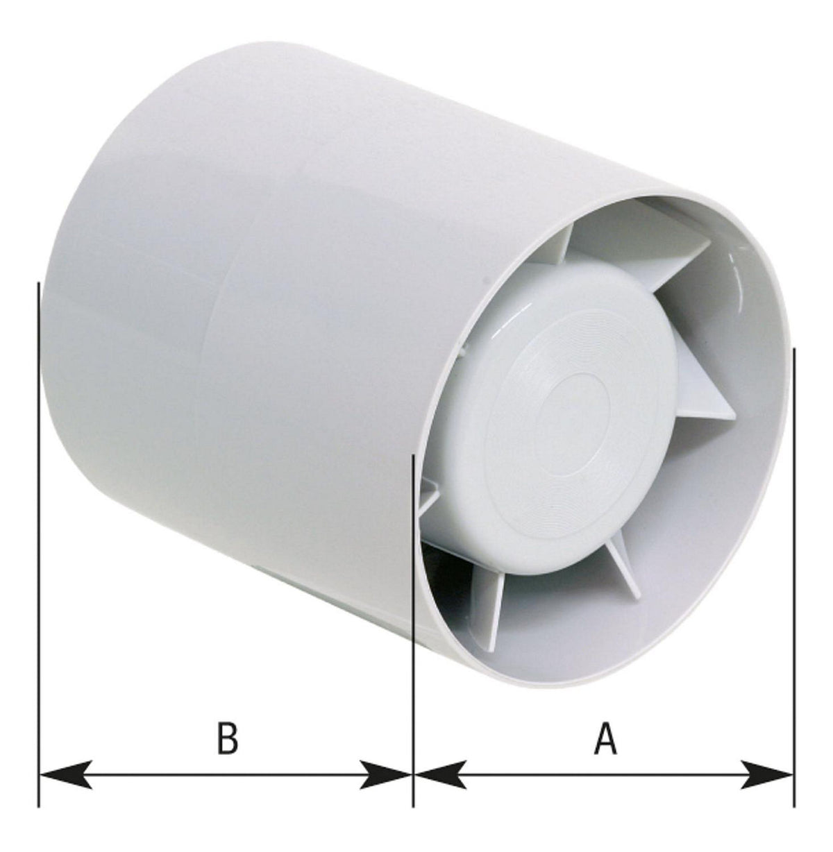 Ventilateur de gaine à insérer Upmann, axial, 130-230 m³/h