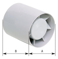 Ventilateur de gaine à insérer Upmann, axial, 130-230 m³/h