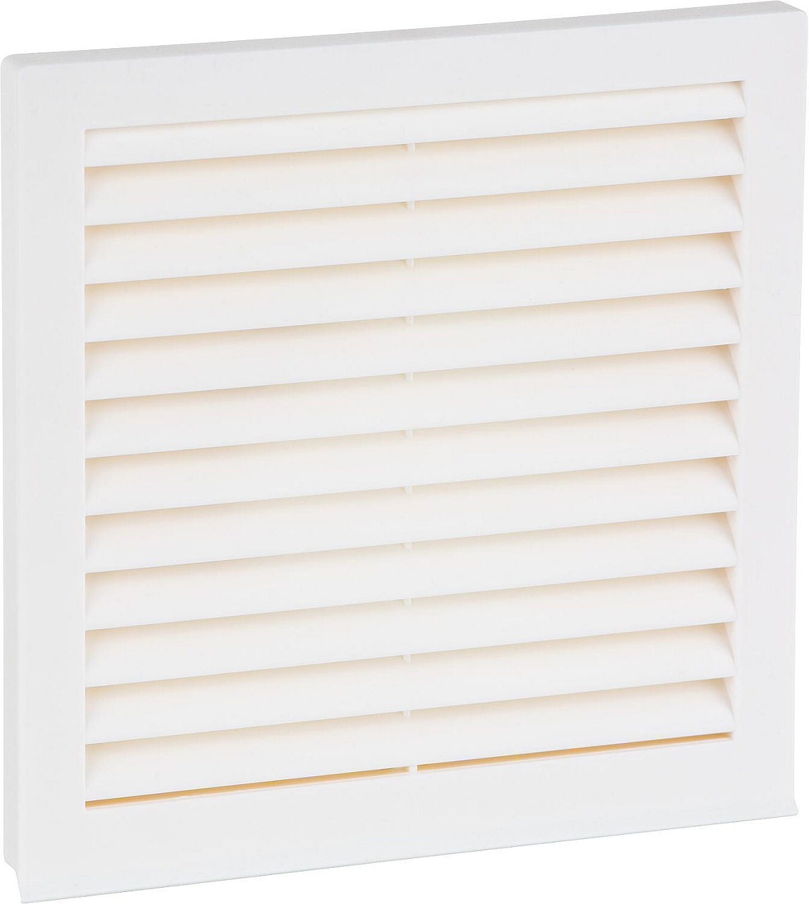 Grille de ventilation carrée UPMANN en plastique blanc avec moustiquaire