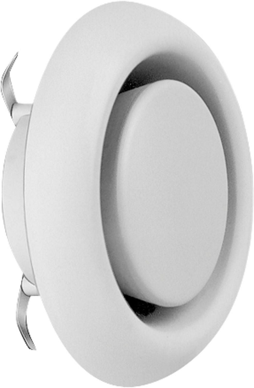Bouche d'extraction Helios KTVA, plastique blanc
