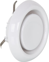 Bouche d'extraction Helios KTVA, plastique blanc