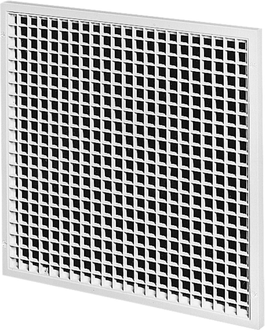Grille de ventilation plate Helios G en plastique blanc, à visser