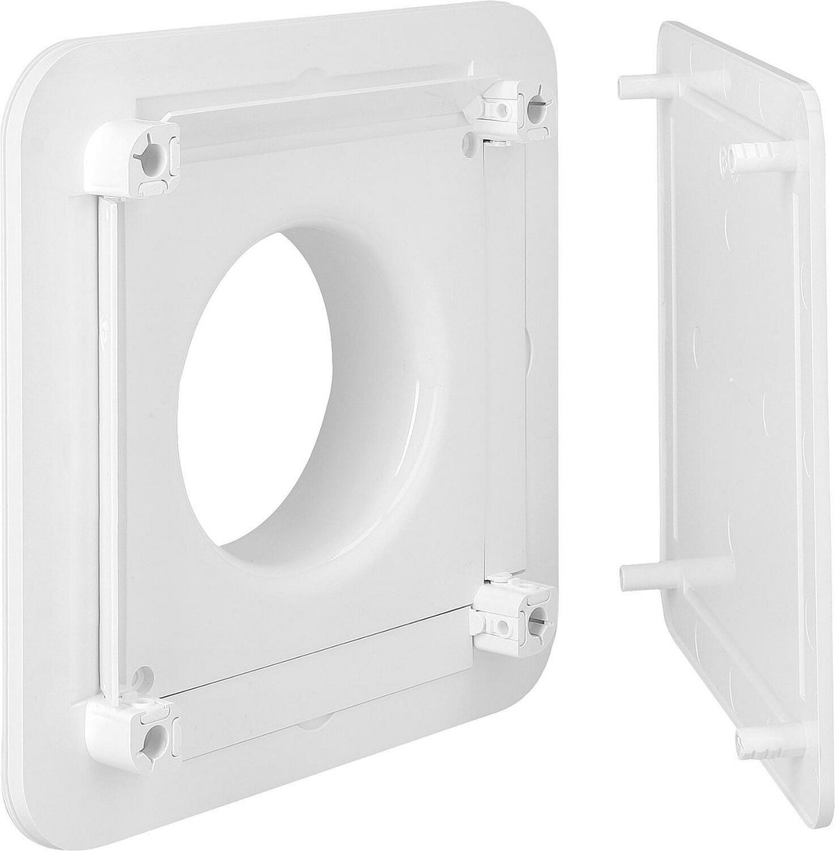 Bouche d'entrée et d'extraction d'air universelle S&P BDO, plastique blanc