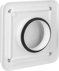 Bouche d'entrée et d'extraction d'air universelle S&P BDO, plastique blanc