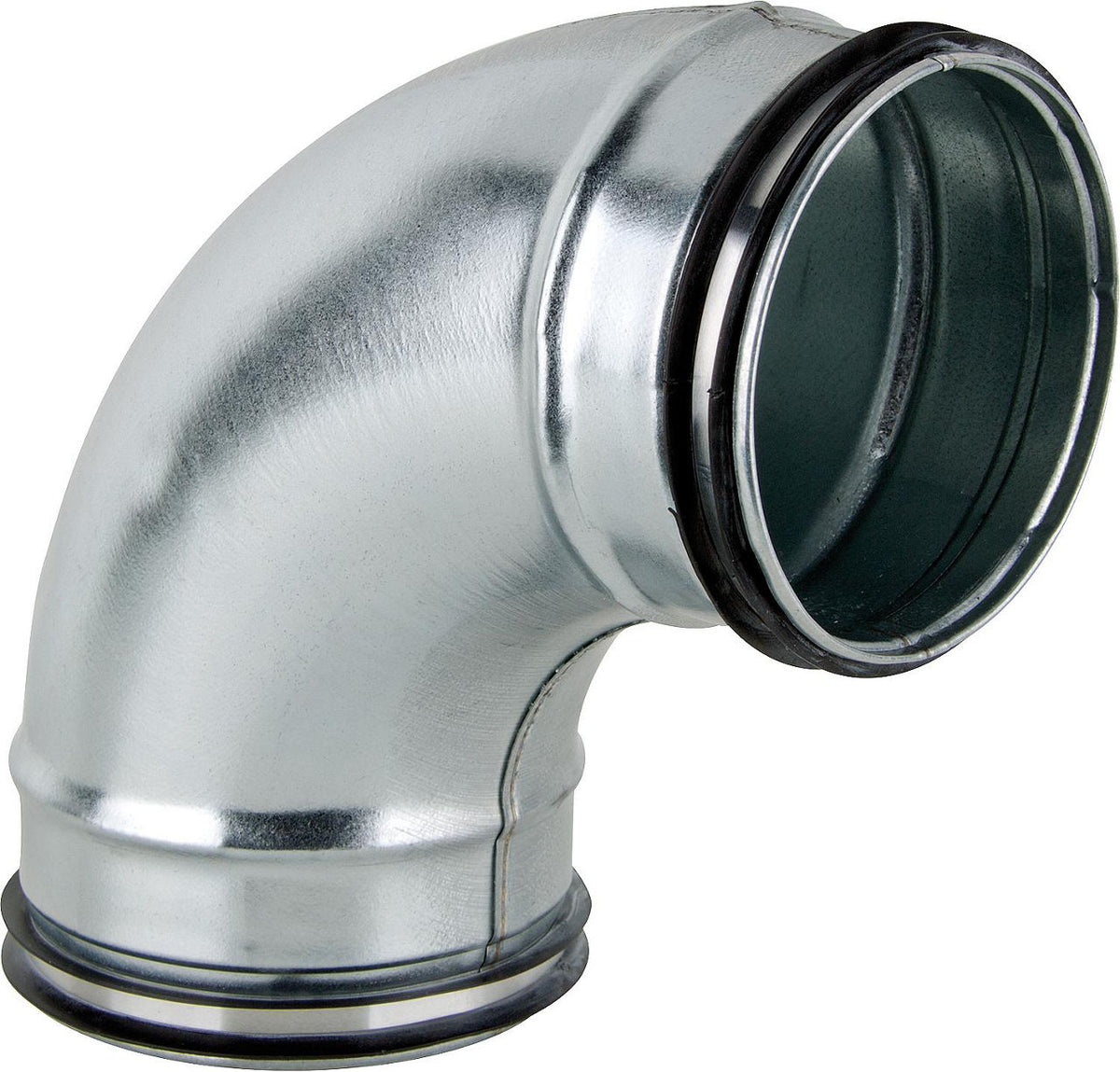 Coude 90° Rokaflex pour tube agrafé, galvanisé