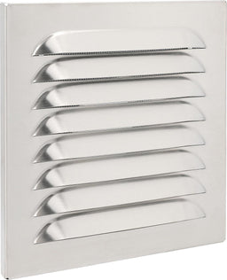 Grille pare-pluie carrée en inox avec piquage UPMANN