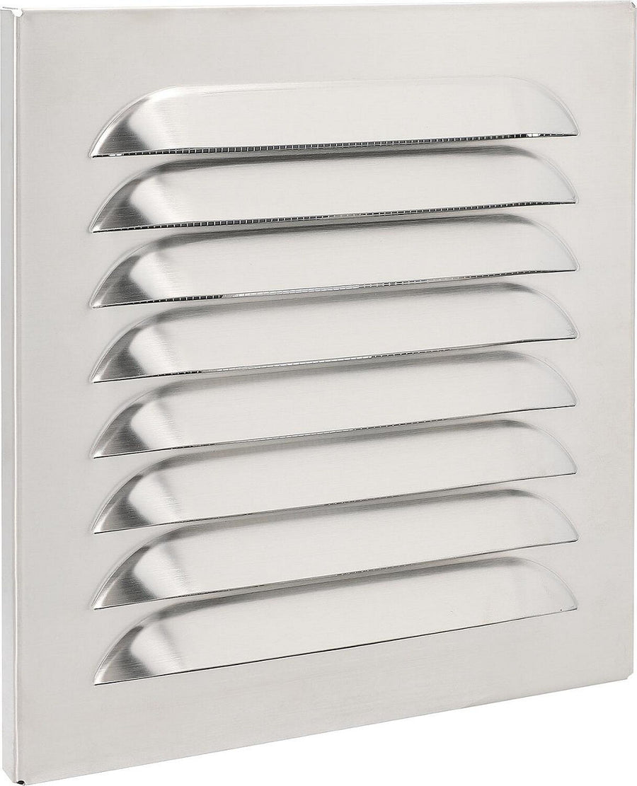 Grille pare-pluie carrée en inox avec piquage UPMANN