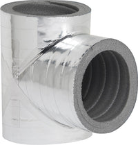 Dérivation isolée 90° Isoflexa avec revêtement aluminium