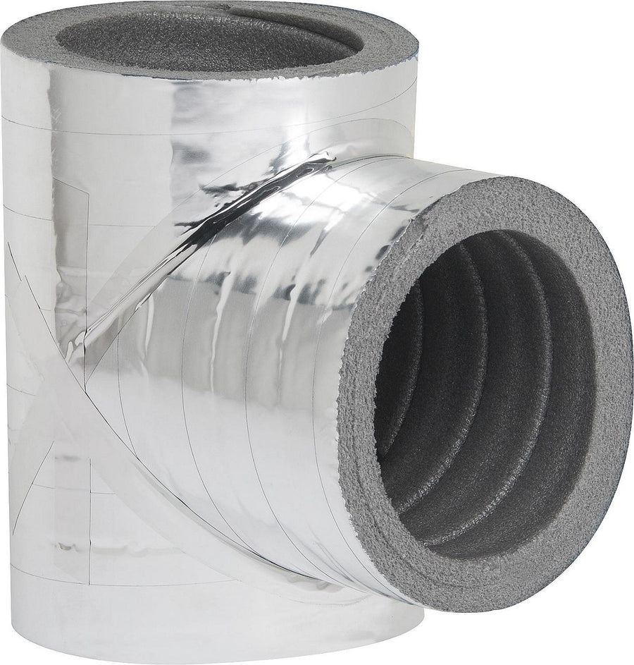 Dérivation isolée 90° Isoflexa avec revêtement aluminium
