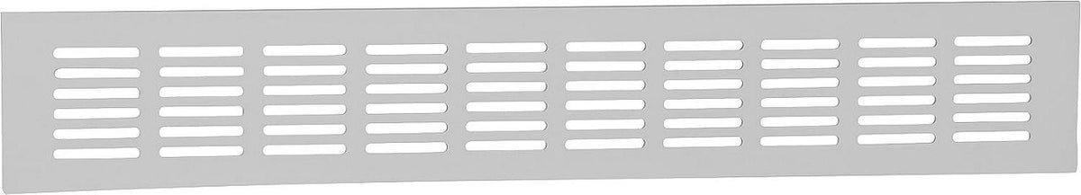 Grille de ventilation à encastrer Helios LG pour meuble, aluminium anodisé mat