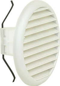 Grille de ventilation ronde Helios LGK en plastique blanc