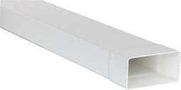 Conduit plat Helios FL avec manchon, 110 x 55 mm, plastique blanc