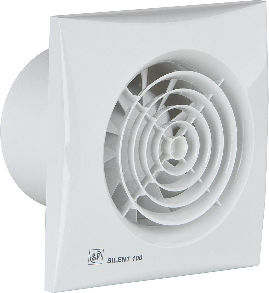 Ventilateur pour petite pièce S&P Silent-100 CZ, blanc, DN 100