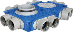 Répartiteur d'air Evenes pour tube rond, 12 sorties Ø 75 mm, Ø 160 mm