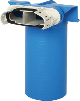 Élément d'entrée et de sortie d'air Evenes pour tube plat 52 x 132 mm, 90°