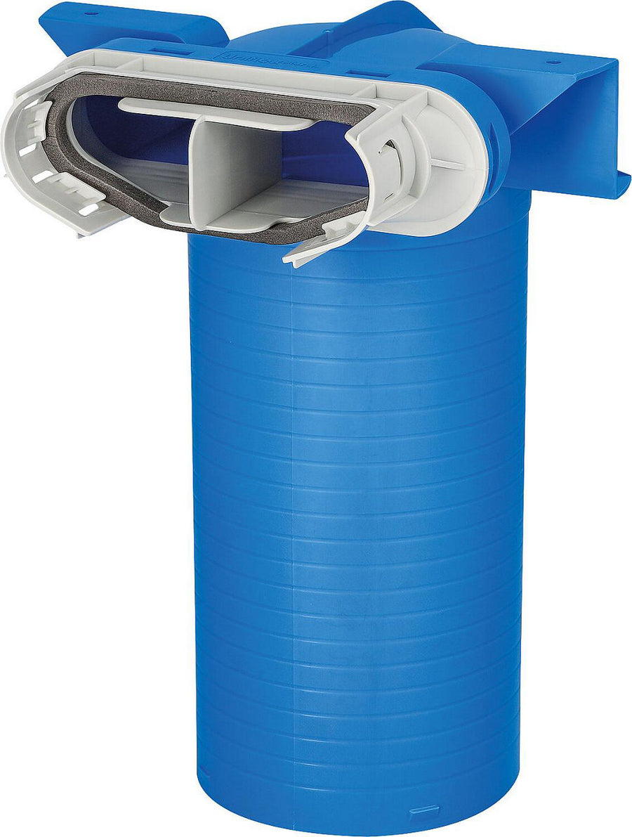 Élément d'entrée et de sortie d'air Evenes pour tube plat 52 x 132 mm, 180°