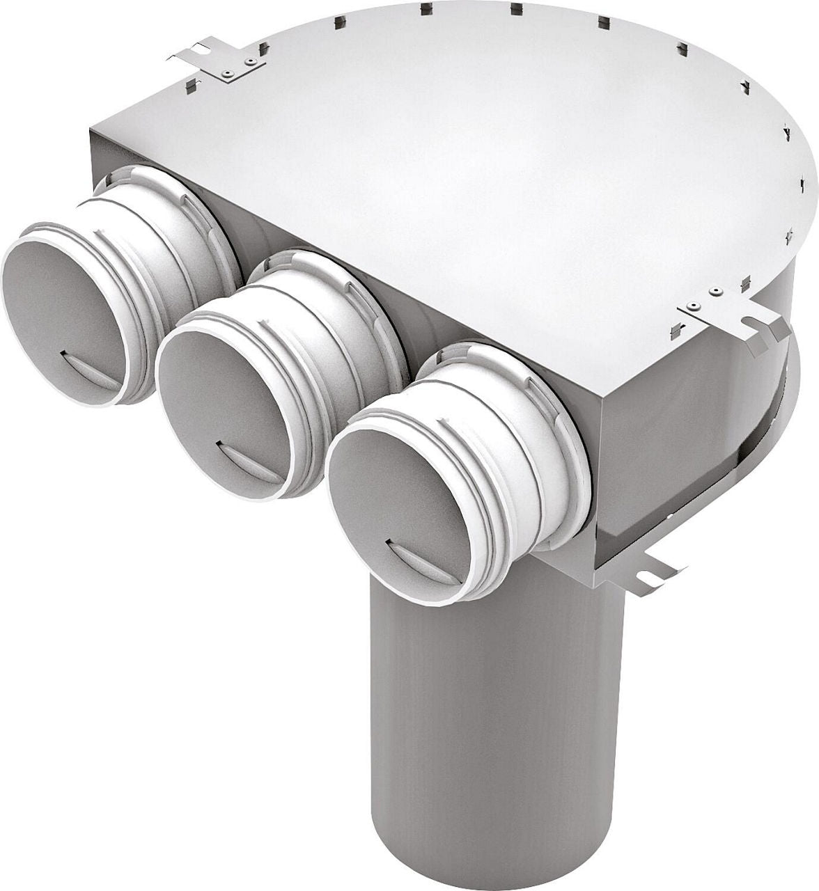 Adaptateur de vanne Blauberg BlauFast RPZ 125, 3 sorties Ø 75 mm