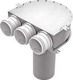 Adaptateur de vanne Blauberg BlauFast RPZ 125, 3 sorties Ø 75 mm