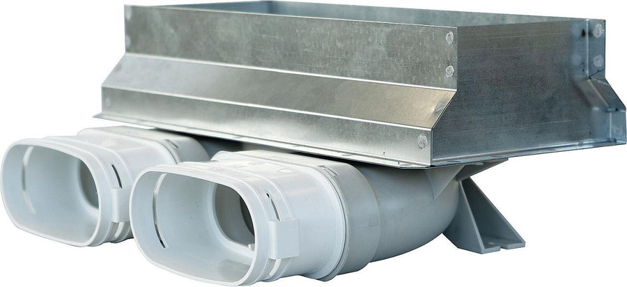 Adaptateur de vanne au sol Blauberg BlauFast OPF 300 x 100, 2 sorties ovales