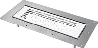 Grille de sol Blauberg BlauFast GF 300 x 100 03, métal blanc
