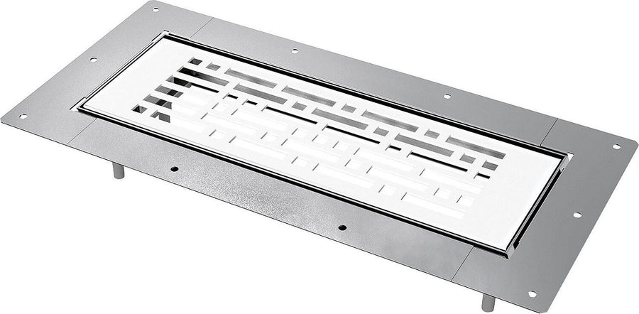 Grille de sol Blauberg BlauFast GF 300 x 100 03, métal blanc