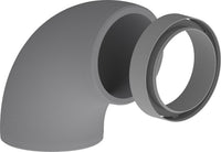 Coude isolé 90° Blauberg BlauFast IsoSys, EPS