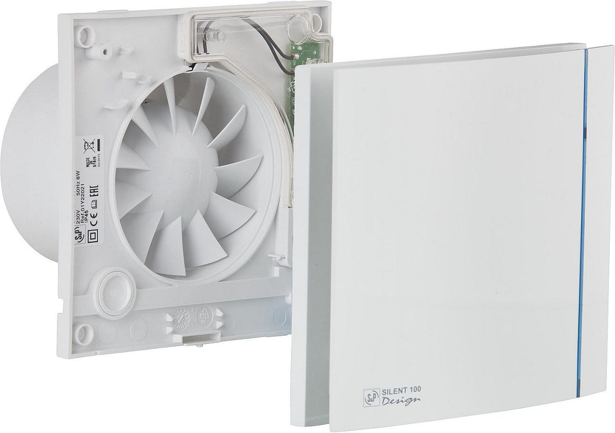Ventilateur pour petite pièce S&P Silent 100 Design CZ, DN 100