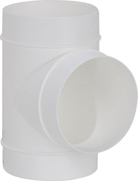 Té Upmann pour tube rond, blanc, avec manchon