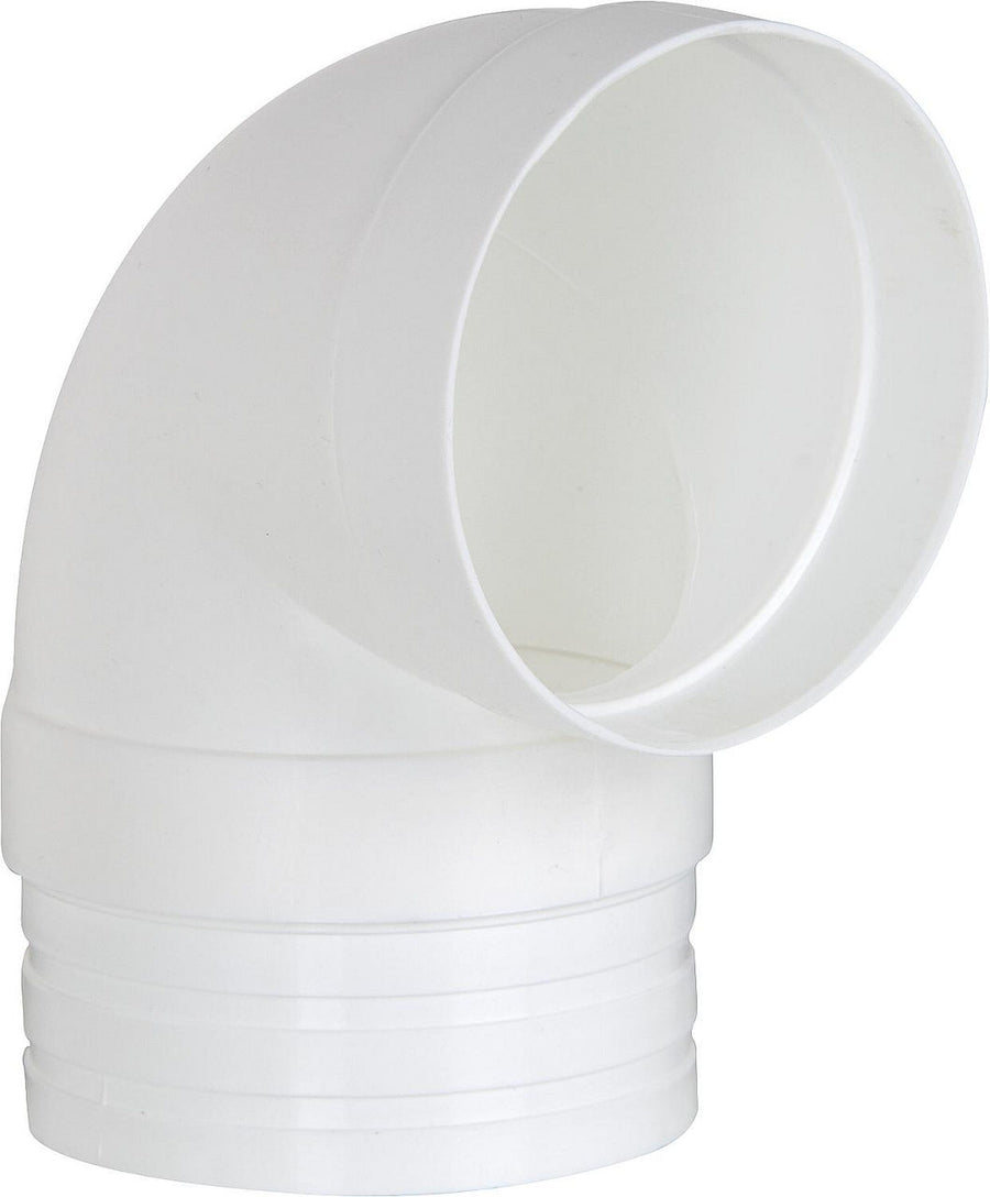 Pièce de déviation Upmann avec piquage, tube rond, blanche