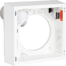 Boîtier apparent Lunos Silvento 3/AP-B, piquage arrière DN 80, avec protection incendie