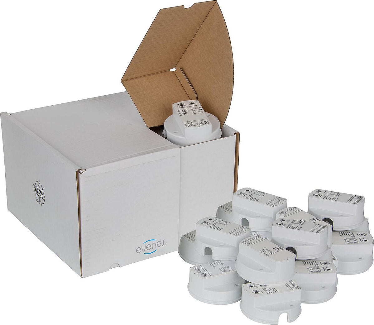 Insert de ventilateur evenes type L-G, cache blanc, sans électronique de commande