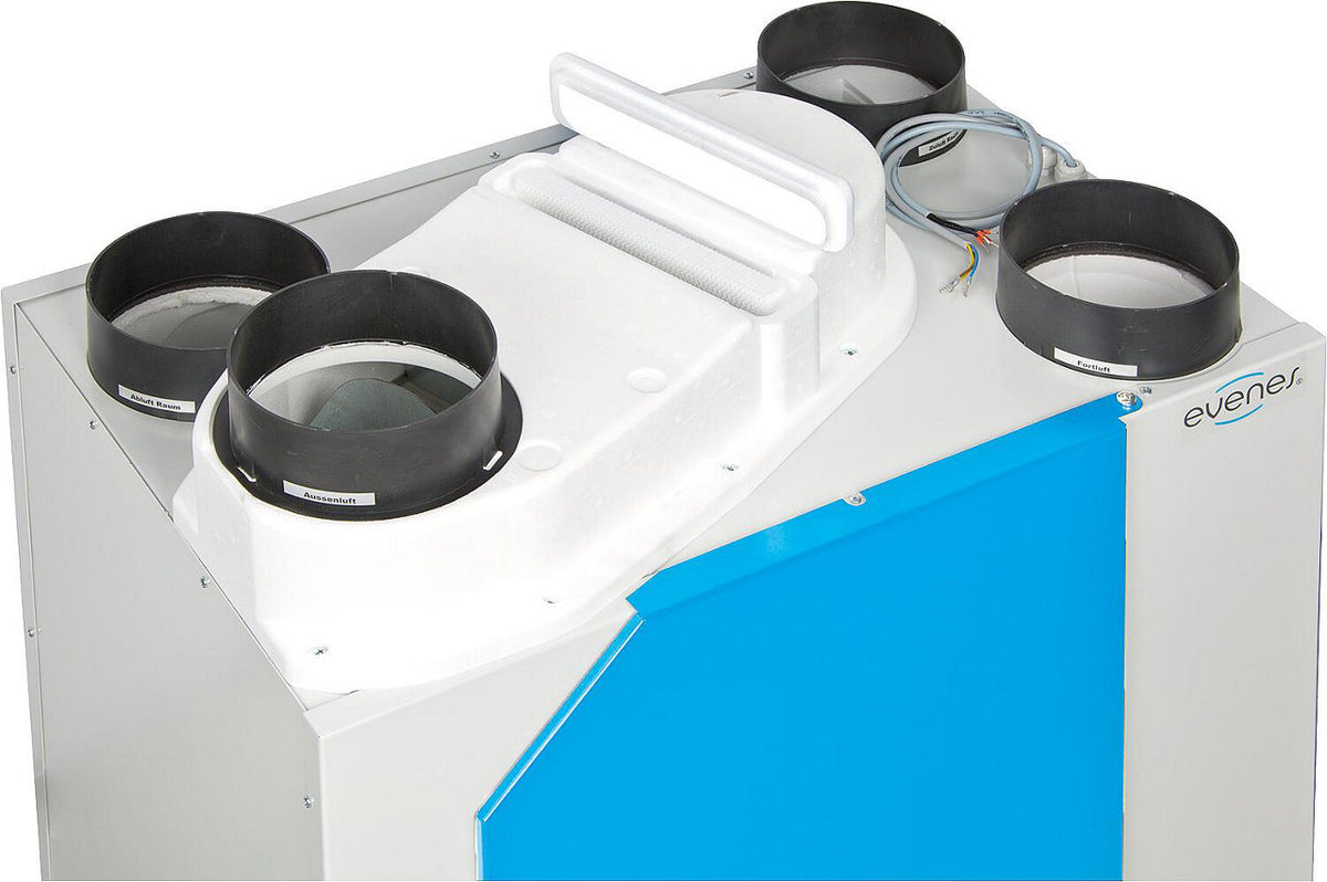 VMC double flux evenes HRV à récupération de chaleur, échangeur à contre-courant